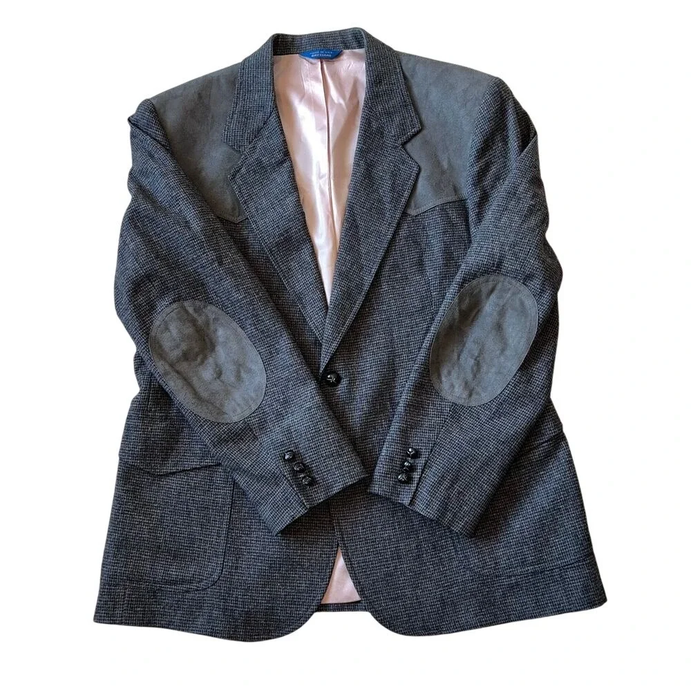 Pendleton Men's Vintage Wool Western Style Sport coat Blazer Elbow Patches Sz 44